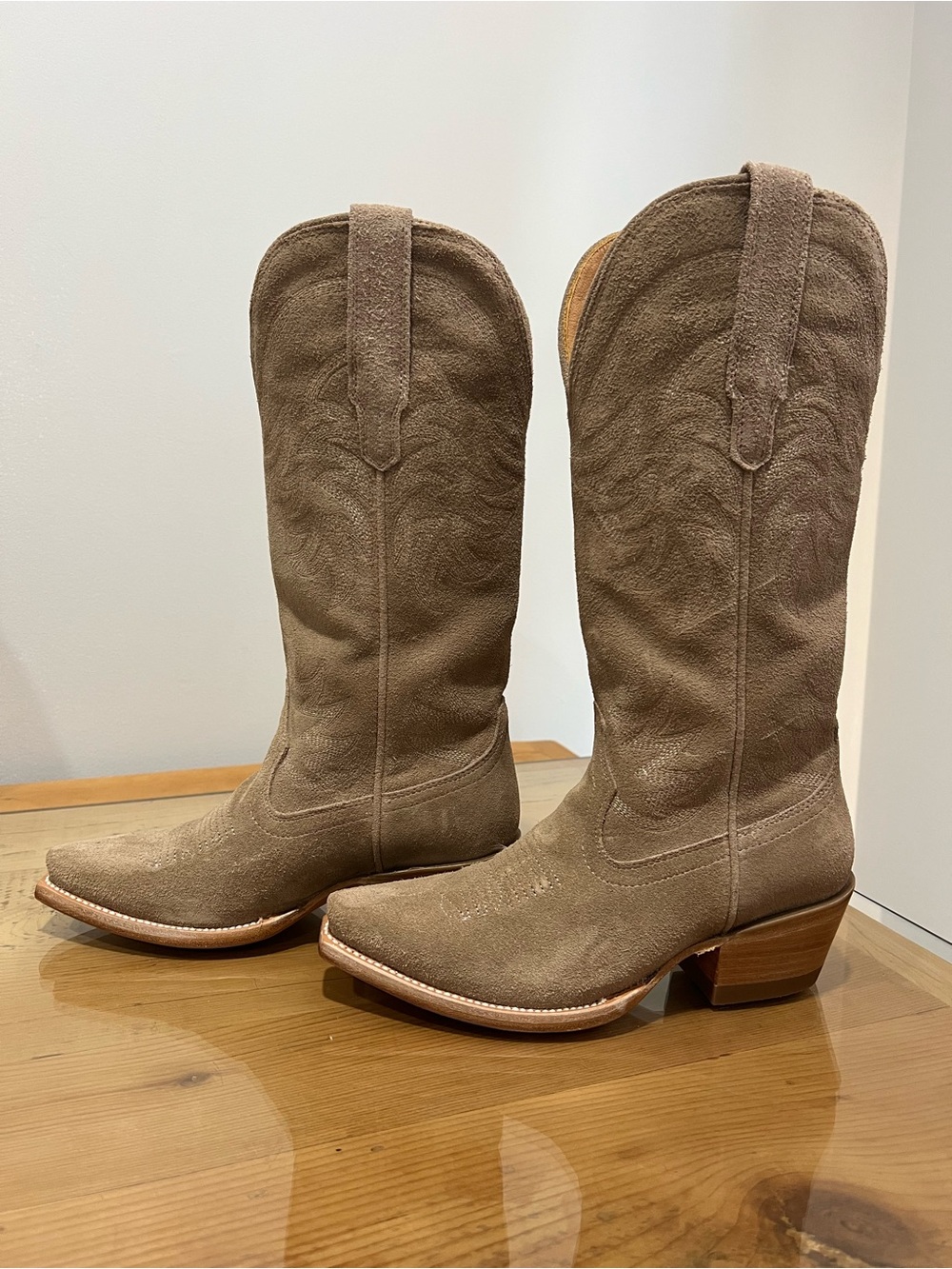 Tecovas The Annie Fawn Suede Women's Western Boots US 6